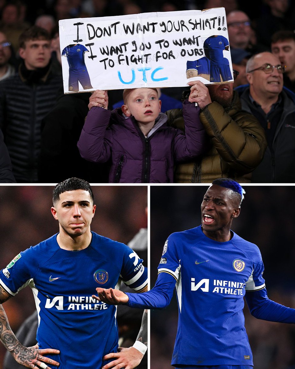 sportbible's tweet photo. A sign of the times at Chelsea... 😬 https://t.co/reT4SgY5EZ