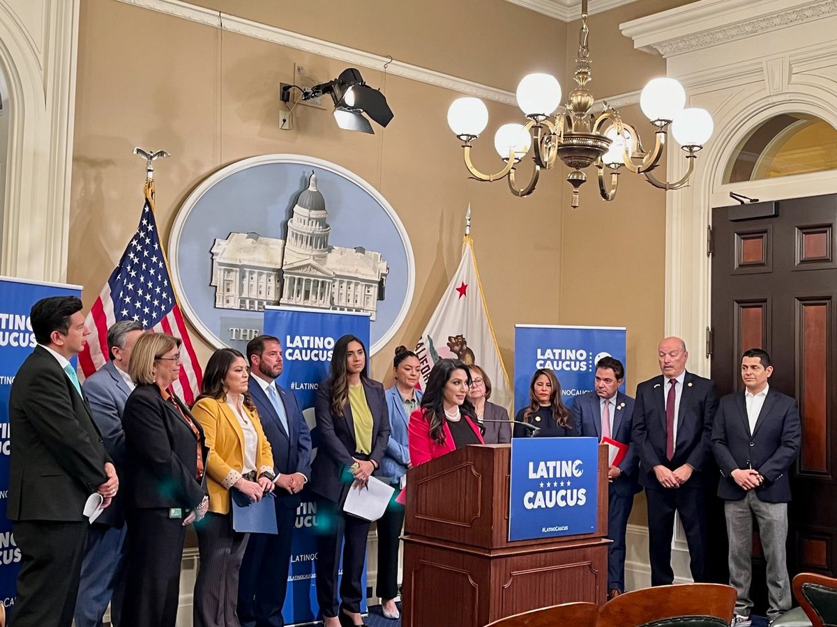 Joined the CA Latino Legislative Caucus today to champion policies that benefit #Latinos. We're pushing my bill #SB1056 to mandate kindergarten ensuring vital education. Our goals: fair wages, safe work, quality schools, clean environment, healthcare access, and equality. #CALeg