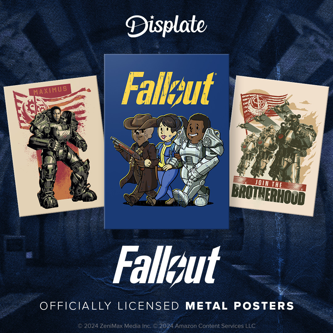 Bring a piece of the wasteland into your home (minus the radiation) with new @displate posters! beth.games/3Jv4dIj #Fallout