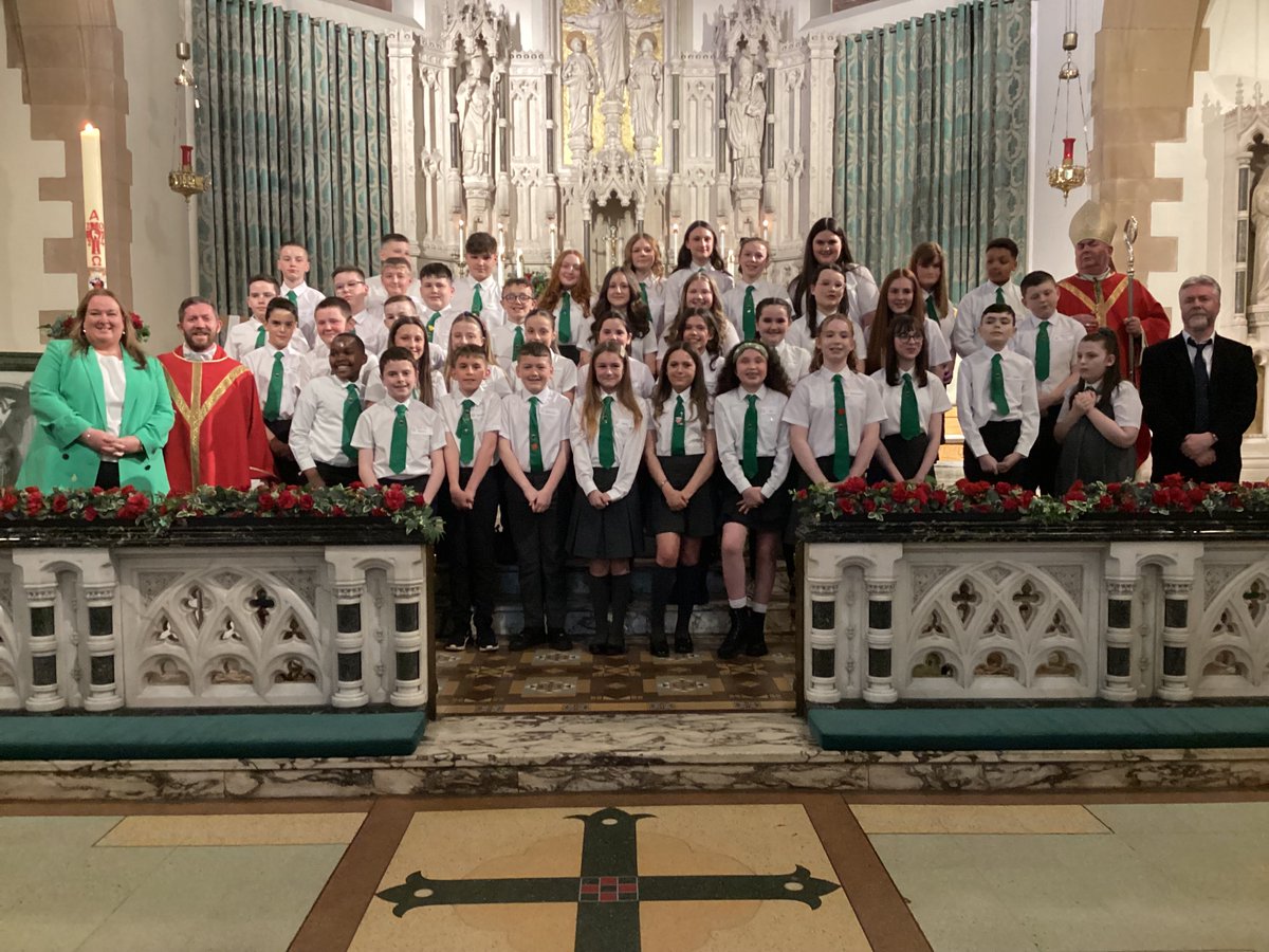 StAugustine_PS's tweet photo. Congratulations to our Primary 7 pupils who received the Sacrament of Confirmation tonight with Bishop Toal and @FrKane.   Thank you to our  family and friends  for  supporting us - we had a wonderful evening🕊️ @rcmotherwell @motherwellre #Confirmandi #Article14UNCRC https://t.co/x3VyKLWvUz