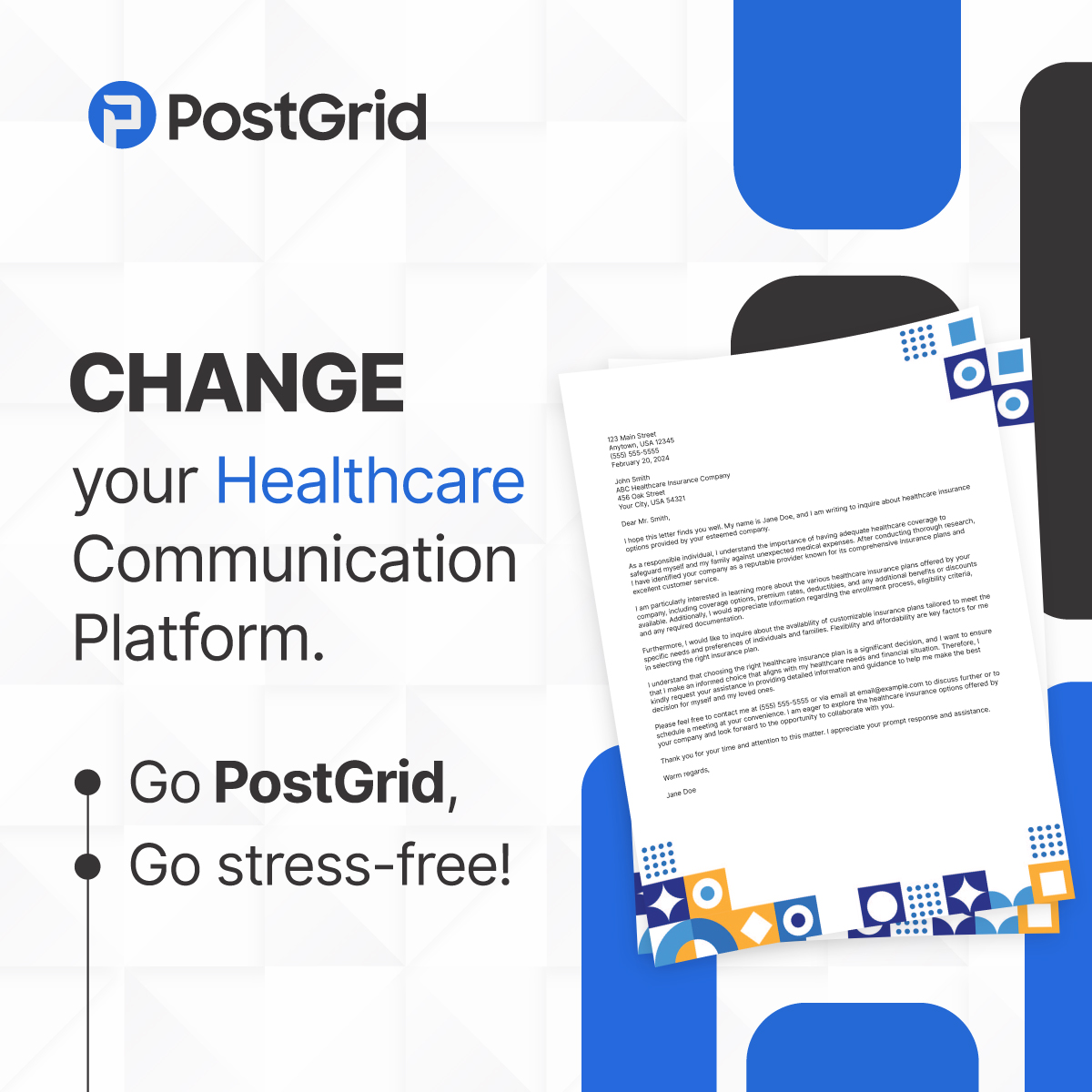 Safeguard personal and sensitive information from data breach threats with an additional layer of PostGrid's enhanced compliance and security measures.

#HealthcareCommunication #DirectMail #OfflineCommunication #securitythreat