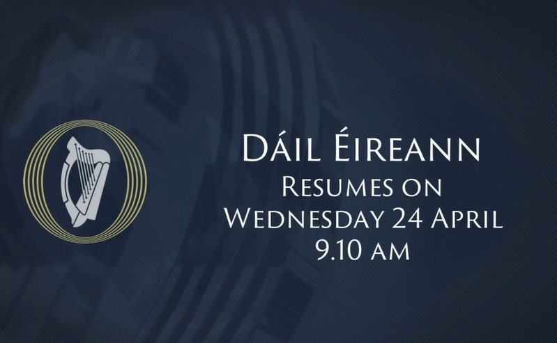 #DáilÉireann has adjourned for this evening and will resume at 9.10am on Wednesday 24 April 2024 #SeeForYourself #FéachTúFéin