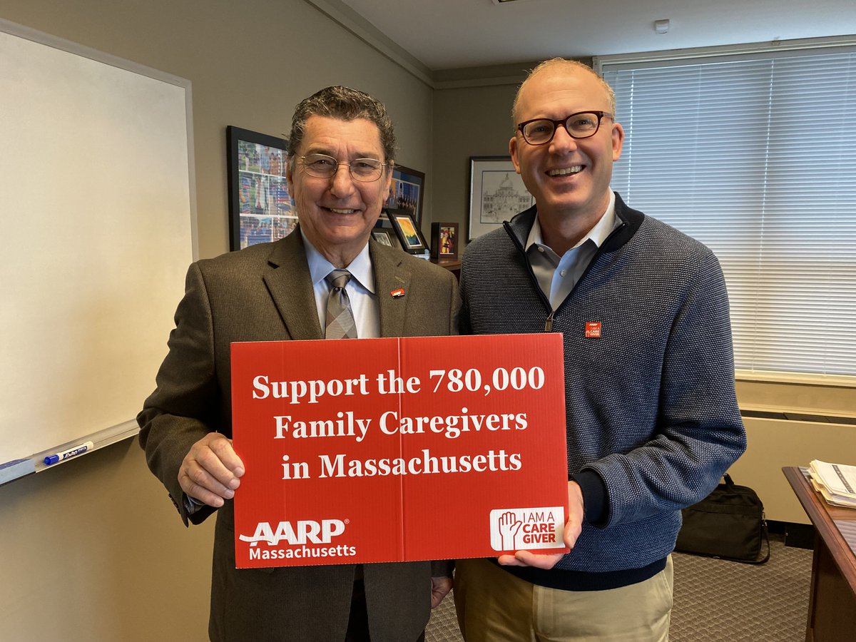 It was great to catch up with outgoing AARP Massachusetts State Director and former State Representative Mike Festa to discuss how to better support the 780,000 family caregivers in our state through my bill to establish a family caregiver tax credit. @AARPMA