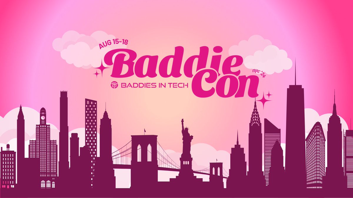 We’re baaaackkkkk! 👩🏾‍💻💕

If you missed BaddieCon last year, you do NOT want to miss us this year. 

Save the date August 15-18 in NYC, and stay tuned for tickets and other updates by joining the waitlist! 

baddiesintech.myflodesk.com/baddiecon2024

#baddiesintech #baddiecon2024