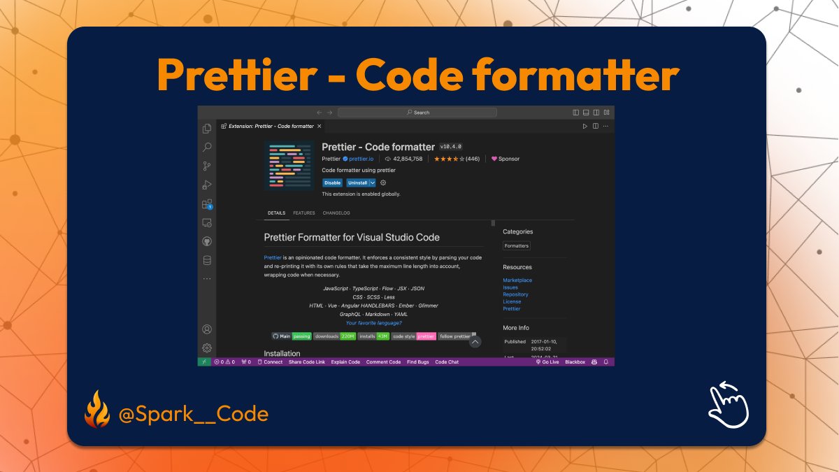 Spark__Code's tweet image. #vscode extensions you didn't know that can be really handy!
#Part 14

#SparkCode #tech #SoftwareDevelopment #WebsiteDevelopment #mobiledevelopmentcompany #SoftwareEngineering #DreamsComeTrue #creativity #GraphicDesign #programming #development #exciting #inspiration