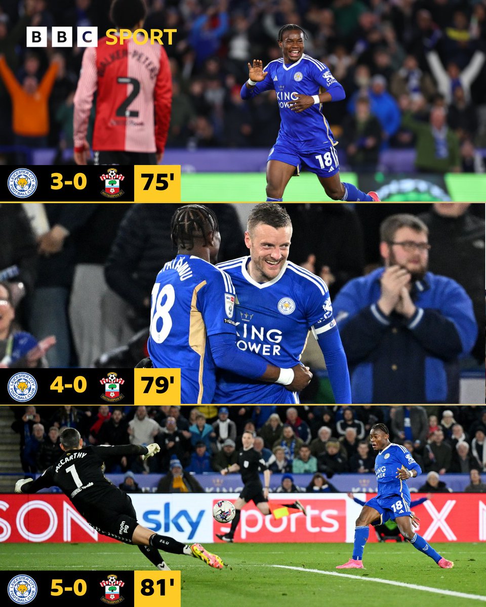 Doing it when it matters most! Leicester City have put in an EMPHATIC performance.