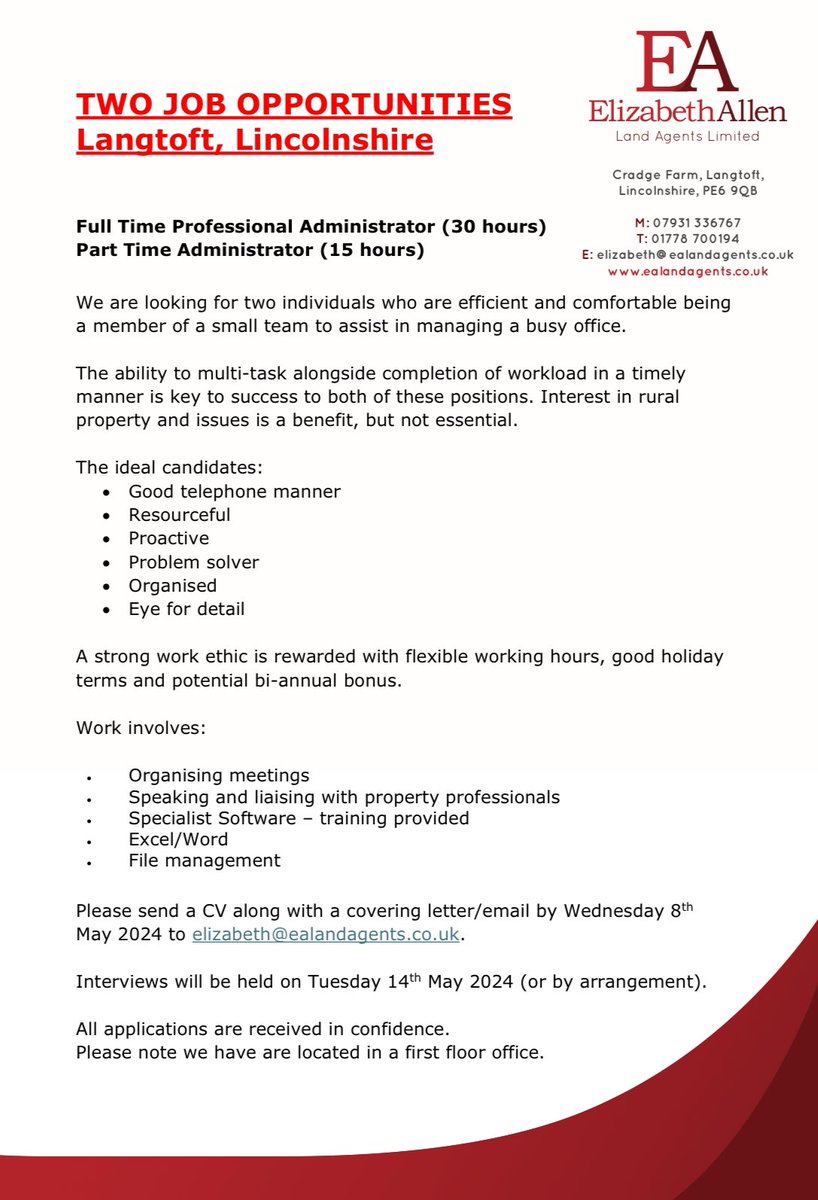 #JobOpportunities #Lincolnshire