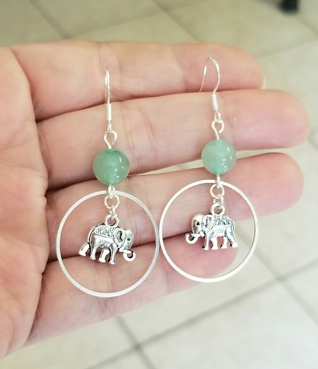 Elephant Hoop Earrings, Elephant Dangle Earrings, #Aventurine #aventurinejewelry #earrings #silverearrings #hoopearrings #elephant #elephants #elephantjewelry #elephantearrings #Mothersday #mothersdaygifts #Etsy #handmadejewelry 

 etsy.me/4baurvA via @Etsy