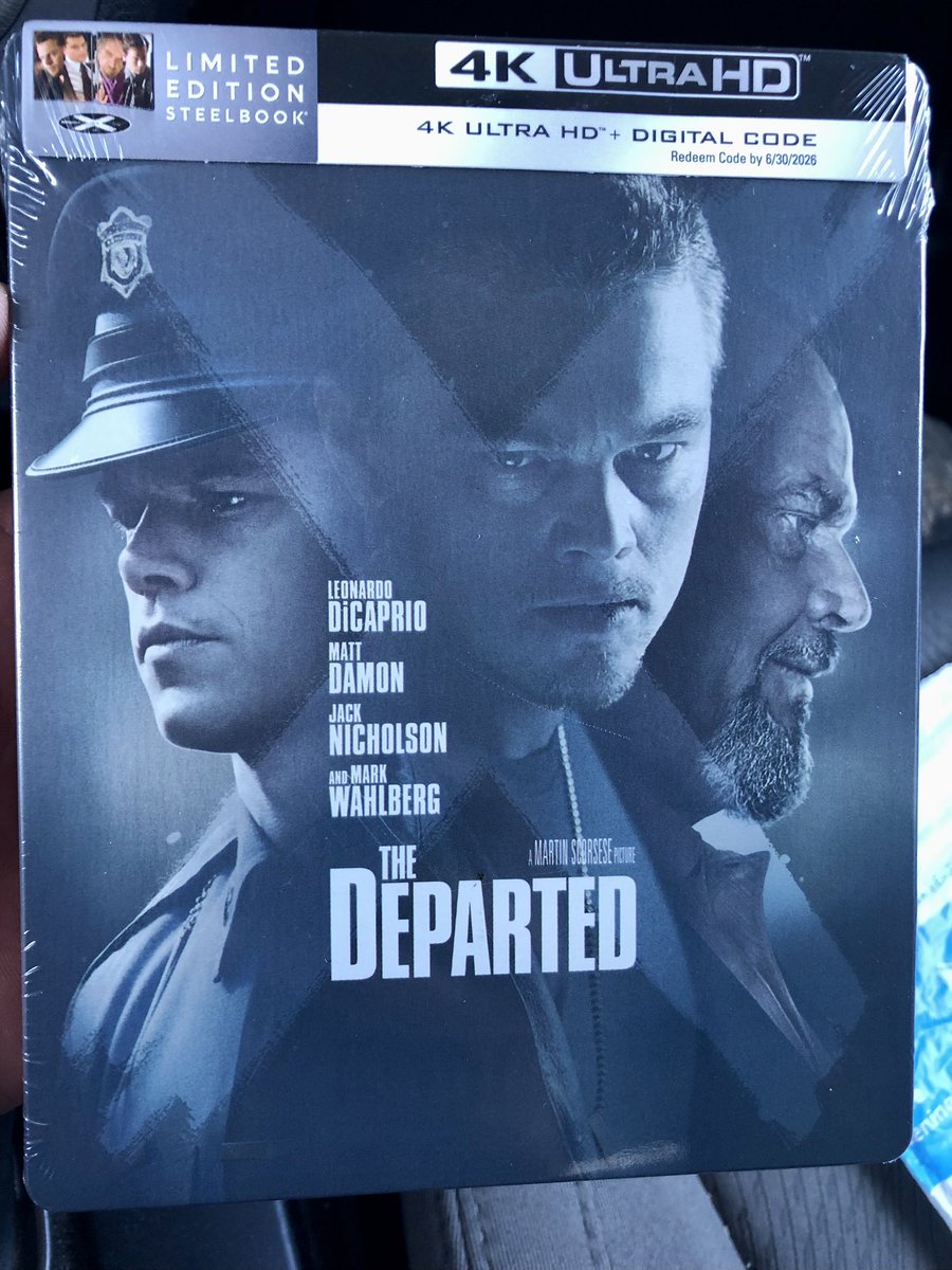 remember: X marks the spot… in a time when hardcopies are slowly becoming a thing of the past, I fear certain classics may never receive the visual upgrade they deserve… I’m just glad this one made the cut ☘️🐀✖️ #TheDeparted #4K @LeoDiCaprio @markwahlberg