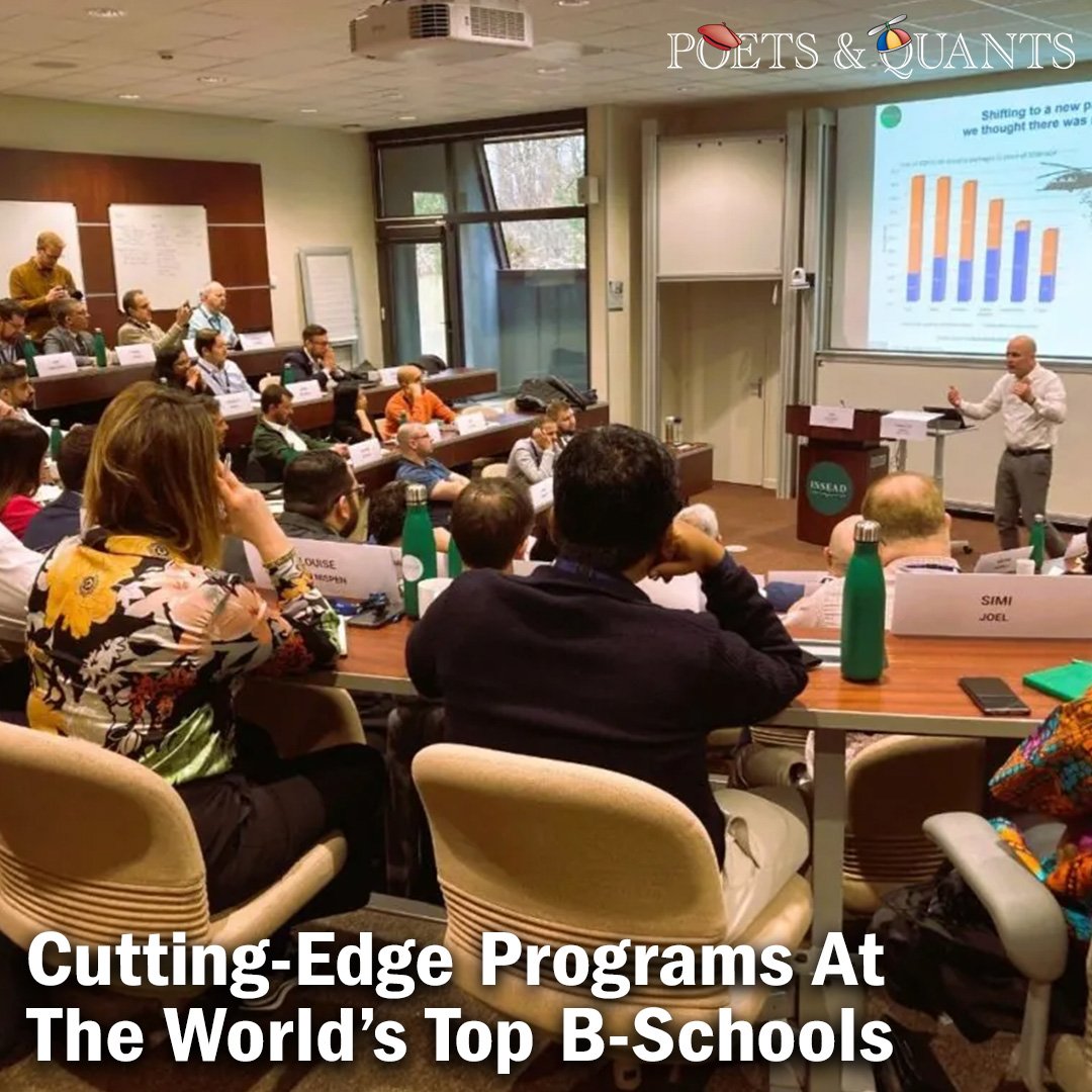 46 programs at the top global B-schools that focus on leadership, one of the sought-after executive education subjects. Read More: bit.ly/3WjoojM #mba #emba #mbadegree #mbastudent #mbaprogram #mbaadmissions #businessschool #executiveeducation #executivemba