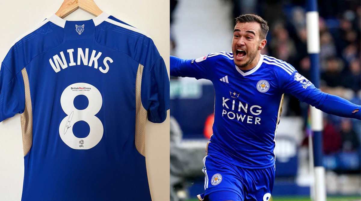 How about that #LCFC score, Leicester fans? Celebrate in the perfect way by bidding on our SIGNED, MATCH WORN shirt from @HarryWinks, worn during a Championship game this season, and help support the fight against blood cancer. Place your bid tonight at cureleukaemia.co.uk/auction-harry-…