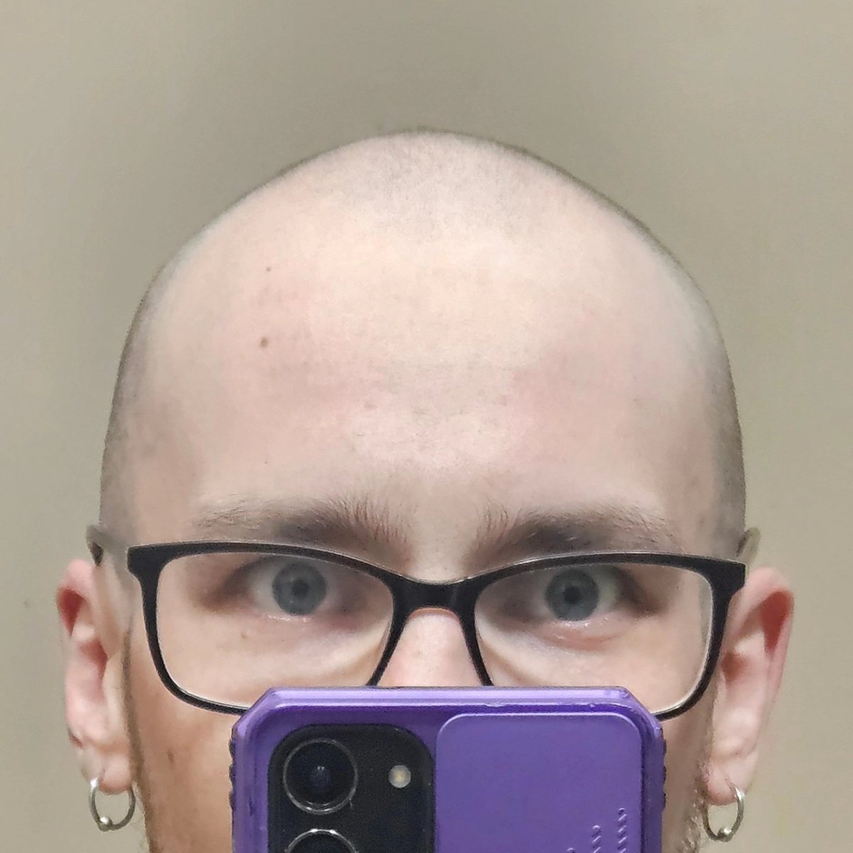 JakeBostain's tweet photo. I did a thing I never thought I'd do. New character unlocked: No hair Jake. https://t.co/MN3McToEHP
