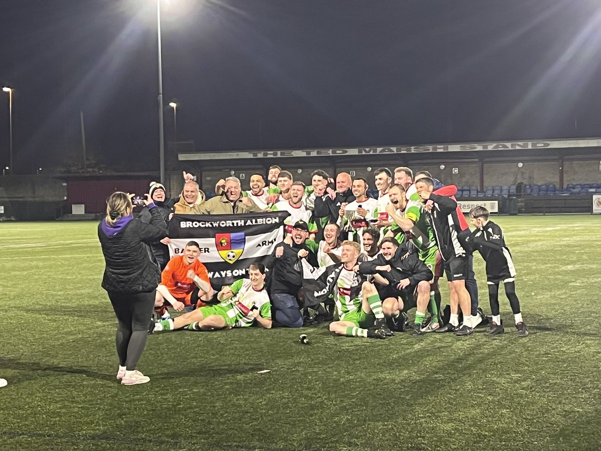 Gloucestershire FA ⚽ (@glosfa) on Twitter photo Congratulations to <a href="/BrockAlbion/">Brockworth Albion FC</a> on winning the Senior Amateur Cup🏆
#SeniorAmateurCup Congratulations to <a href="/BrockAlbion/">Brockworth Albion FC</a> on winning the Senior Amateur Cup🏆
#SeniorAmateurCup