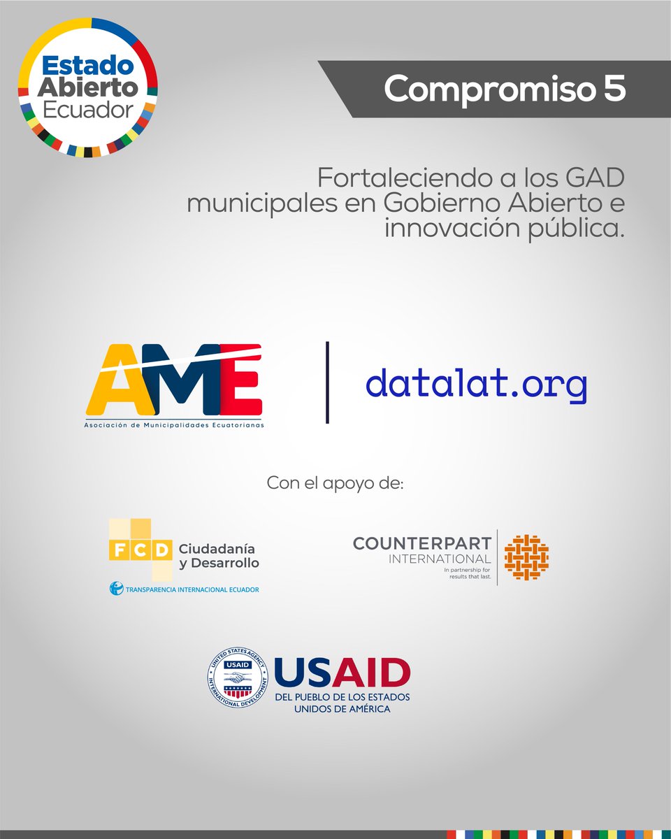 ¿Quieres conocer cómo promover el Gobierno Abierto a nivel local?  🔍

Aquí te dejamos los pasos para hacerlo 👇

Explora más recursos en: municipiosabiertos.ec

#EstadoAbiertoEc 
#MunicipioAbiertos