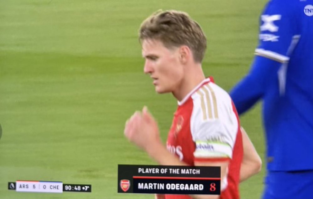 Man of the Match goes to Ødegaard, MENTAL game by him today