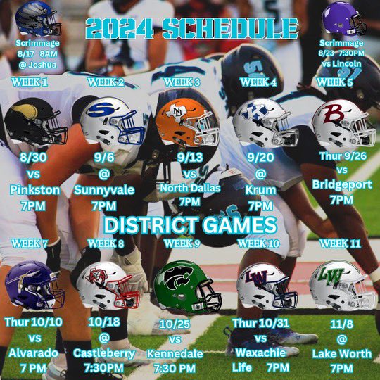 RHSWolfpackFB's tweet photo. Official 2024 Schedule https://t.co/ScBqw7K7T9