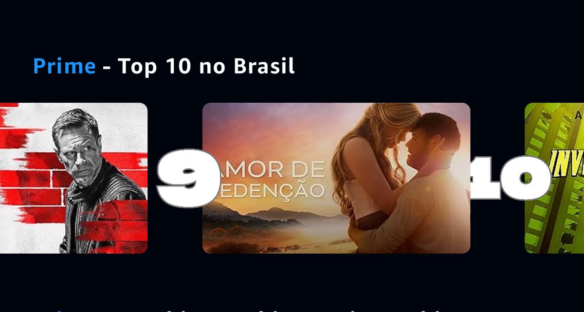 amorderedencao's tweet photo. Amor de Redenção  chegou ao Top 10 no Prime do Brasil https://t.co/PdtOc78S0U