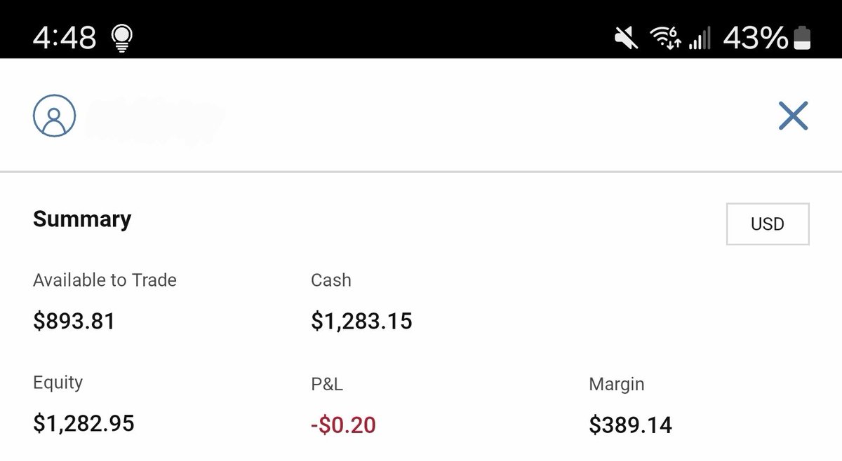 april 23 2024 4:48pm
deposit +$600 
trading balance $1,283.15 #forex #forextrader #foreignexchange #daytrader #daytrading