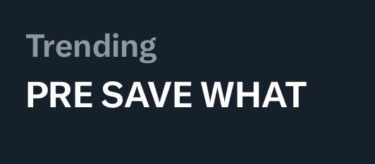 As our amazing design guru mentioned PRE SAVE WHAT is also trending, which is... Well, understandable 😭 PRESAVE WHAT LOUIS TOMLINSON?