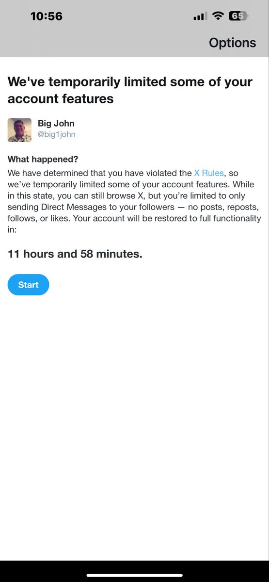 Finished my 12 hour “think about what you’ve done” suspension for responding to #chinajoe saying he was so full of bull crap he might make great fertilizer. Well, what got me was saying after that he should go 🅱️⛎®️Ŷ himself. They said it promoted violence or something.