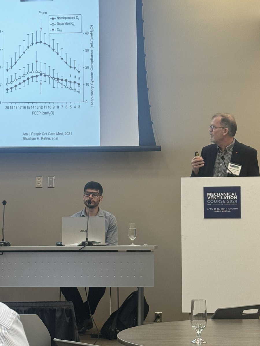 Highlights from the first day at the Mechanical Ventilation Course 2024. Outstanding talks about Mechanics of Breathing, PEEP, Case Discussion on Refractory Hypoxemia and Special Situations from Dr. Brochard <a href="/ecgoligher/">Ewan Goligher</a> <a href="/jdianti/">Jose Dianti</a> <a href="/nialldferguson/">Dr. Niall Ferguson</a> <a href="/irene_telias/">Dr. Irene Telias</a> <a href="/rtparadis/">Ricardo Teijeiro Paradis</a>