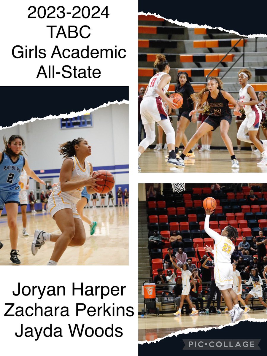 Congratulations to @HarperJoryan, @ZPerkins2024 and @JaydaWoods2 for excelling in the classroom as well as on the court & for receiving this prestigious honor!