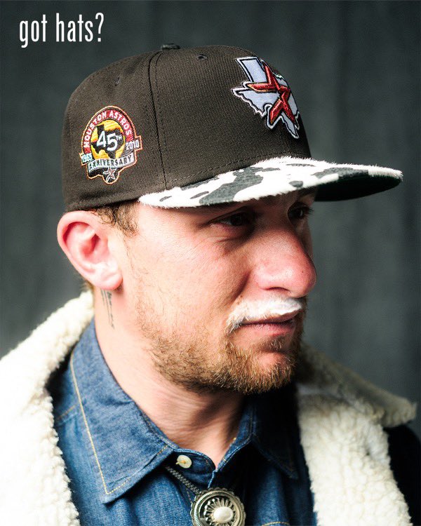 HatClub's tweet photo. Got hats? @JManziel2 for Hat Club Cattle Pack! 🐮

Cattle Pack comes in 2 exclusive styles both featuring a faux cow fur material. Dropping this Thursday at 11am PST/2pm EST. 

Which glass are you drankin from? 🥛

https://t.co/DgXw95CZMH https://t.co/axqdIsk26a