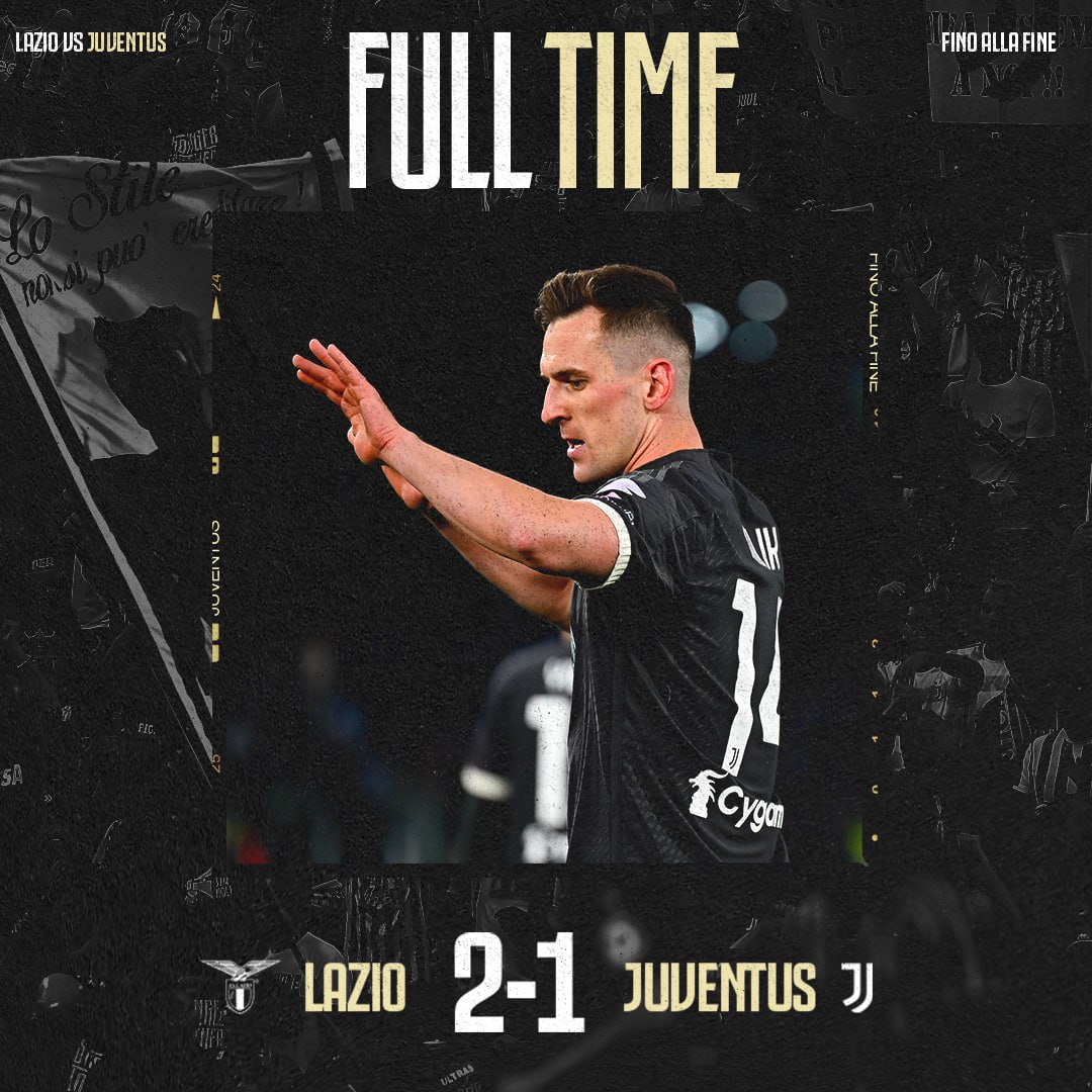 FT |⌛️| SIAMO IN FINALE 🏆⚪️⚫️ #LazioJuve #CoppaItaliaFrecciaRossa