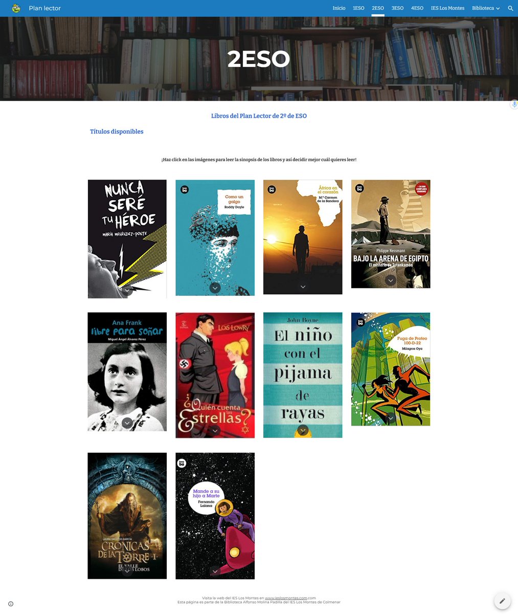 PepeTorreblanca's tweet photo. "Biblioteca escolar y Moodle Centros. Fomento de la lectura en el @IesMontes " es el proyecto reconocido con el premio "Paraíso Fomento de la Lectura"  y que te invito a conocer en este enlace:
🔗https://t.co/b5Folshnx8
@RedBECREA @DGTaTEd #moodlecentros @educacionmlg @EducaAnd https://t.co/SJEb8Ljhm6