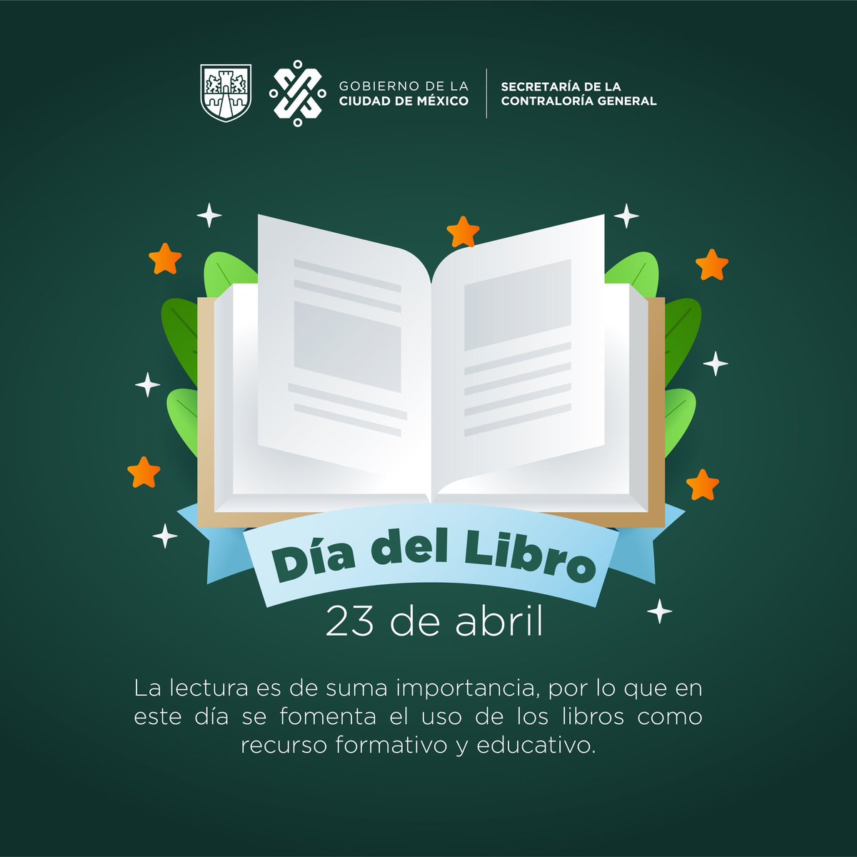 Porque un libro es la puerta al conocimiento, la cultura y la imaginación, hoy celebramos el #DiaInternacionalDelLibro 📚