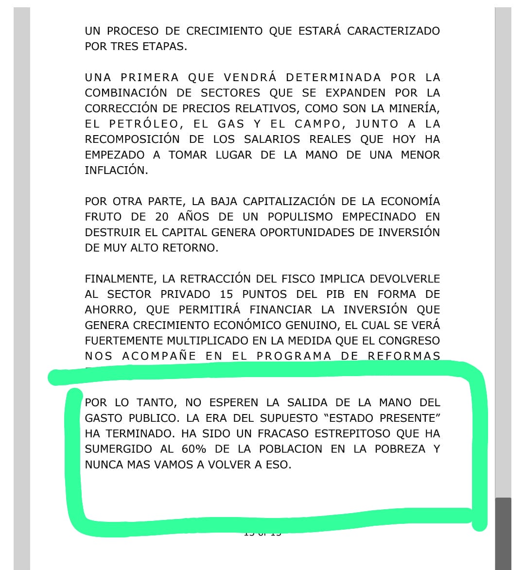 Los invito a leer en q se invierten los millones extras q pidió Karina en URs. Se triplicaron los trolls. Igualmente sabemos q durante el gobierno de Alberto existió la protección para todos los sectores. Incluso campo y empresas. Este final del discurso de ayer es un quiebre