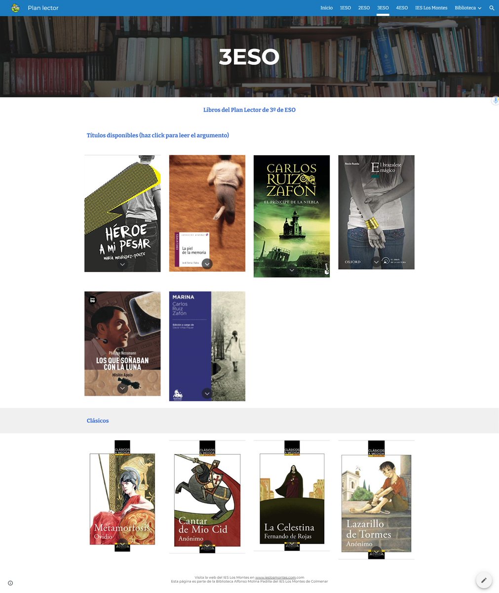 PepeTorreblanca's tweet photo. "Biblioteca escolar y Moodle Centros. Fomento de la lectura en el @IesMontes " es el proyecto reconocido con el premio "Paraíso Fomento de la Lectura"  y que te invito a conocer en este enlace:
🔗https://t.co/b5Folshnx8
@RedBECREA @DGTaTEd #moodlecentros @educacionmlg @EducaAnd https://t.co/SJEb8Ljhm6