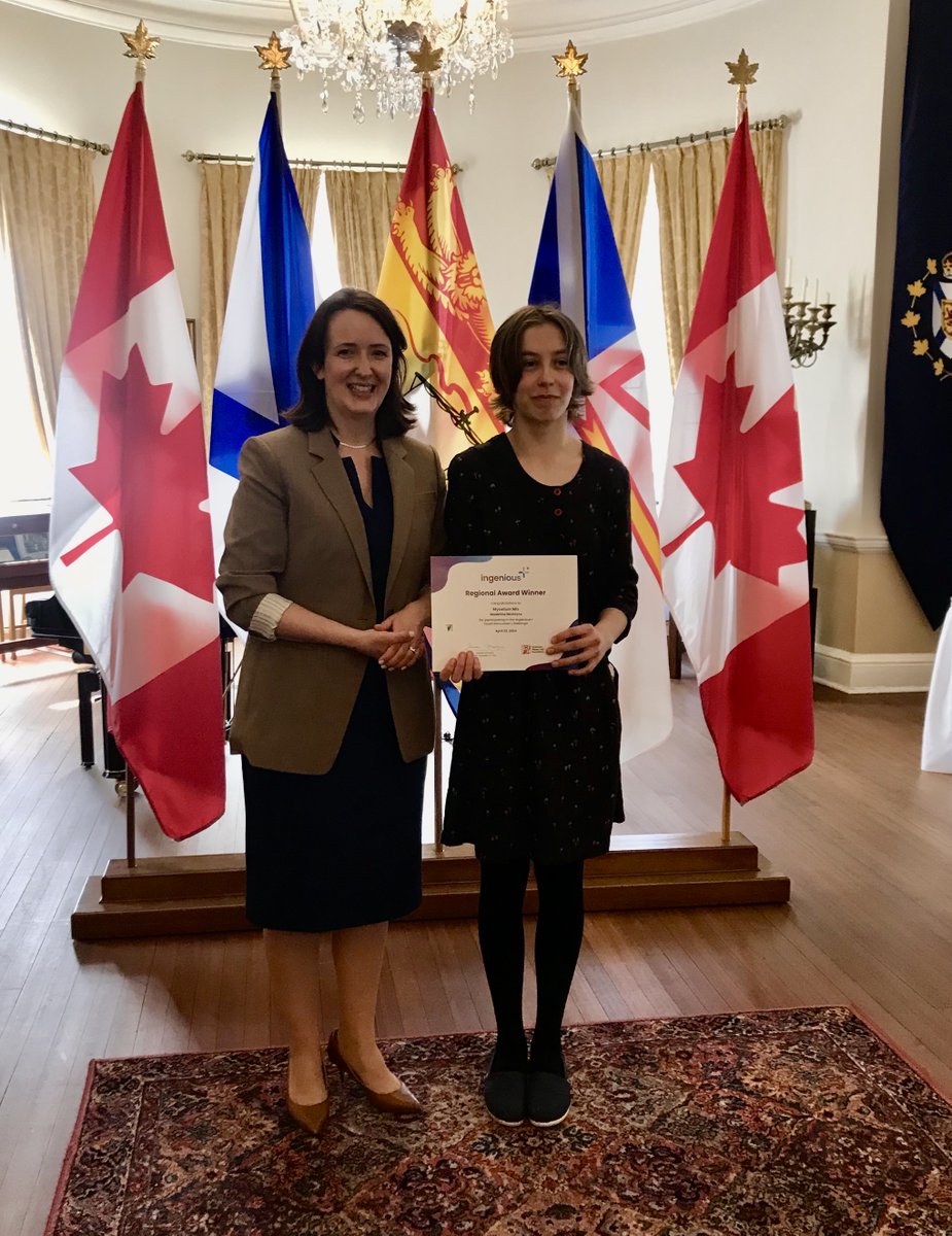 RideauHallFdn's tweet photo. Congrats to all the #IngeniousPlus regional winners from Atlantic Canada!๐
Your creativity and ingenuity are truly remarkable. A special shoutout to those who joined us in Halifax, representing Nova Scotia, New Brunswick, and Newfoundland and Labrador! https://t.co/HbFqbRtmHu