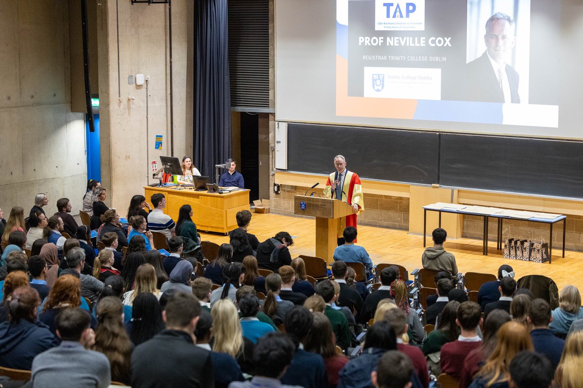 TAP (@accesstcd) on Twitter photo Yesterday, <a href="/tcddublin/">Trinity College Dublin</a> announced 73 new Scholars and Fellows. Today, TAP celebrated 250 Scholars Ireland graduates. All 2nd year school students from across Dublin.
Special thanks to Registrar Prof Neville Cox & congratulations to all the new Scholars and Scholars Ireland Grads Yesterday, <a href="/tcddublin/">Trinity College Dublin</a> announced 73 new Scholars and Fellows. Today, TAP celebrated 250 Scholars Ireland graduates. All 2nd year school students from across Dublin.
Special thanks to Registrar Prof Neville Cox & congratulations to all the new Scholars and Scholars Ireland Grads