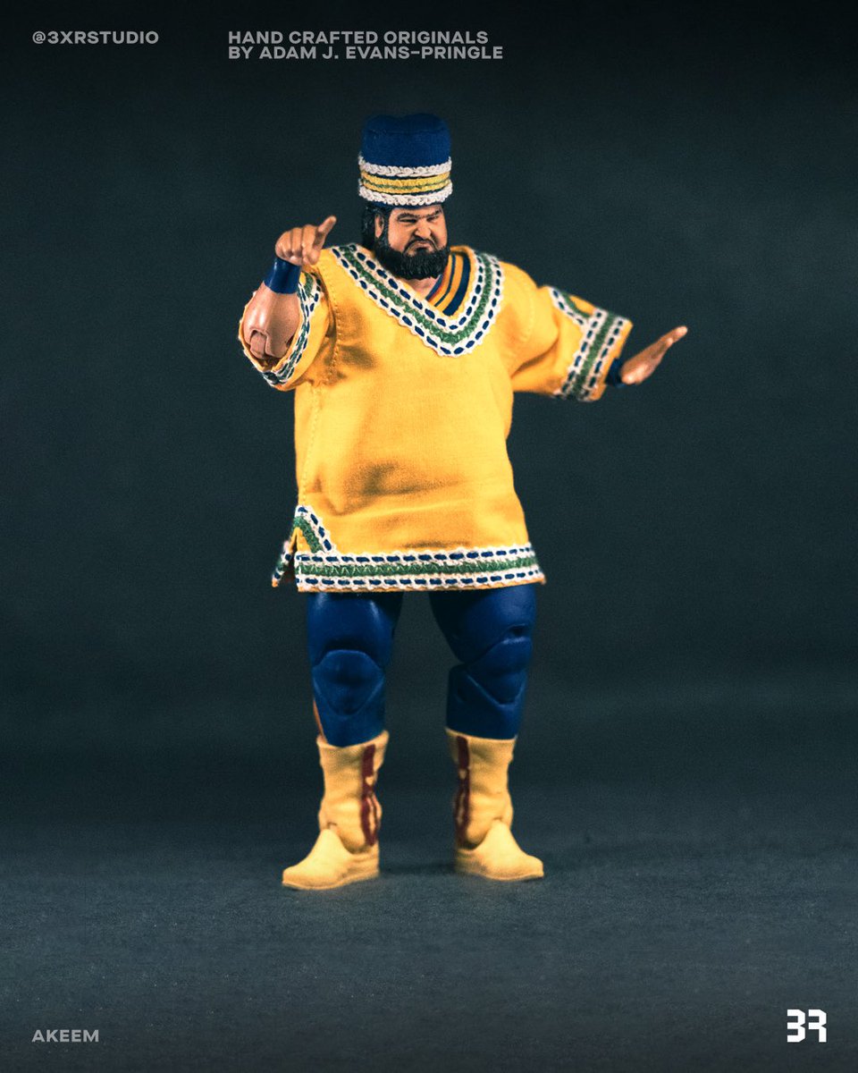 3XRSTUDIO's tweet photo. Akeem, WWF, 1989
#CustomWrestlingFigures #EliteLegends #OneManGang https://t.co/d6S1jMXPCH