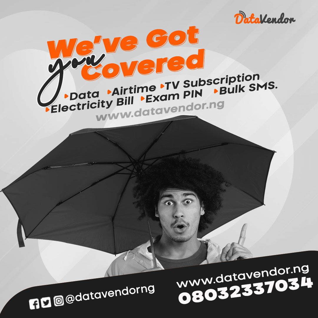 Pay for your electricity, subscribe  your cable TV and buy data with ease on datavendor.ng
We are Fast, Secure and Reliable.
.
.
#datavendor #datavendorng #airtime #databundle #cheapdata #dataplug #billspayment #tvsubscription #airtimeonline #electricitybill #dstv