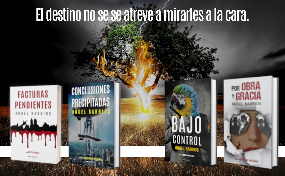 Tenéis Todos los libros de la Serie Meseta Negra y Manos frías con un 10% de descuento aquí. Regala lectura. Cada libro es una vida de esas que, por suerte o desgracia, no tendremos. Feliz #DiaDelLibro2024 amzn.to/3rO4vzI