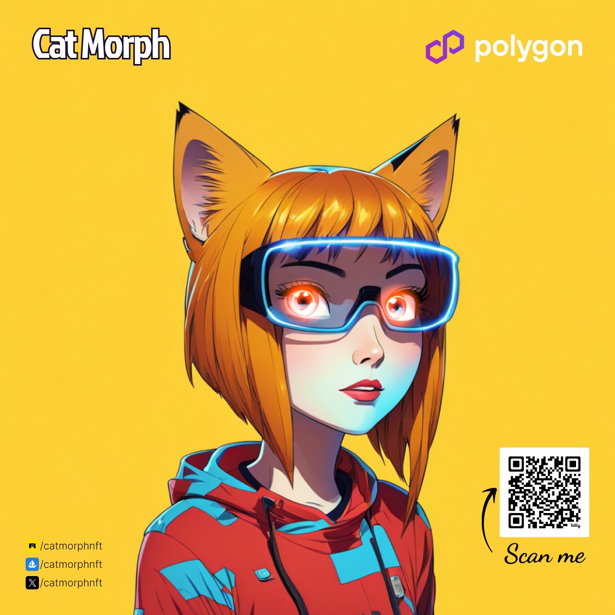 💤GN🐈‍⬛🗣️Come check out the newest litter of Cat Morph's, we're eagerly waiting for you.

☑️Scan the QR code or click on the link: opensea.io/assets/matic/0…

Hope you like it and adopt yours, big hug! 💤

-

#nft #nftart #nfts #nftcommunity #nftcollector #nftartist #nftcollectors