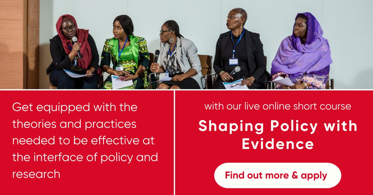 Just 2️⃣ weeks left to apply to our upcoming Shaping Policy with Evidence online course. Deadline for applications: 7 May 2024 Apply here 👉 ac.pulse.ly/yed4f67pdf