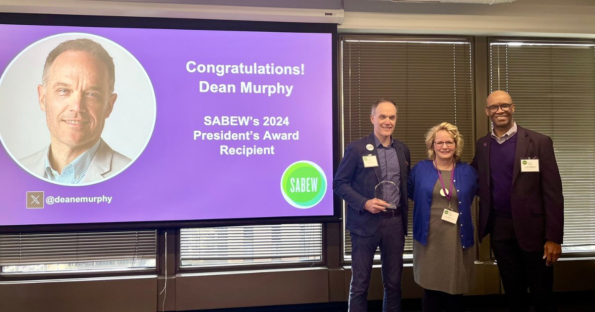 This weekend, we enjoyed hosting newsroom leaders and students at @SABEW 2024, held at our downtown Chicago campus. Congratulations to @nytimes associate managing editor @deanemurphy on winning SABEW's President's Award for his extensive work in the business journalism field.