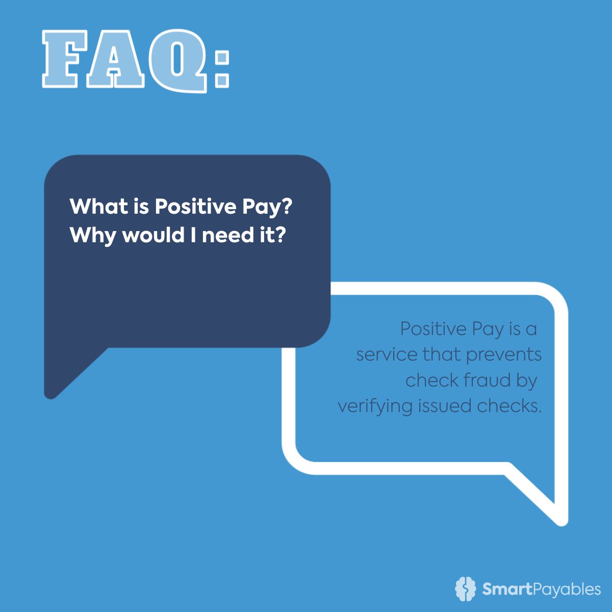 Curious about Positive Pay? It's your shield against check fraud, ensuring each issued check is verified for your peace of mind. 🔒💳 
#PositivePay #FraudPrevention #SmartPayables