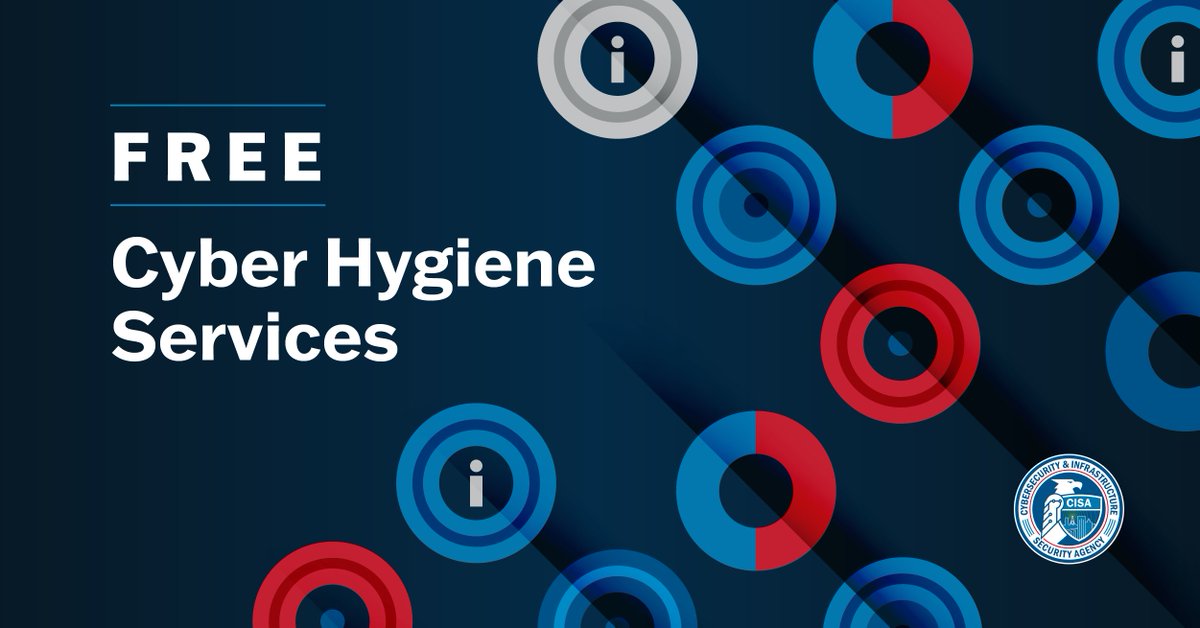 We offer free cybersecurity resources to help reduce cybersecurity risk! Our Top 3 Services: 1 Personal service! Connect w/ your RSA 2 Sign up for Cyber Hygiene Services… like vulnerability scanning! 3 Cybersecurity Performance Goal Assessment Learn more: go.dhs.gov/42y