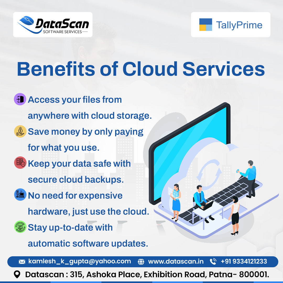 Datascan01's tweet photo. Enjoy Cloud advantages: Easy access, Savings, Safety, Teamwork and Growth.

📞Contact Us now: +919334121233
✉️datascanpatna@gmail.com
🌐https://t.co/idGiLBQvZs

#TallyPrime #Patna #BusinessManagement #PatnaBusiness #Software #tallysolutions #OnlinePresence #PatnaCloud #PatnaTally https://t.co/pEbPKOeByr