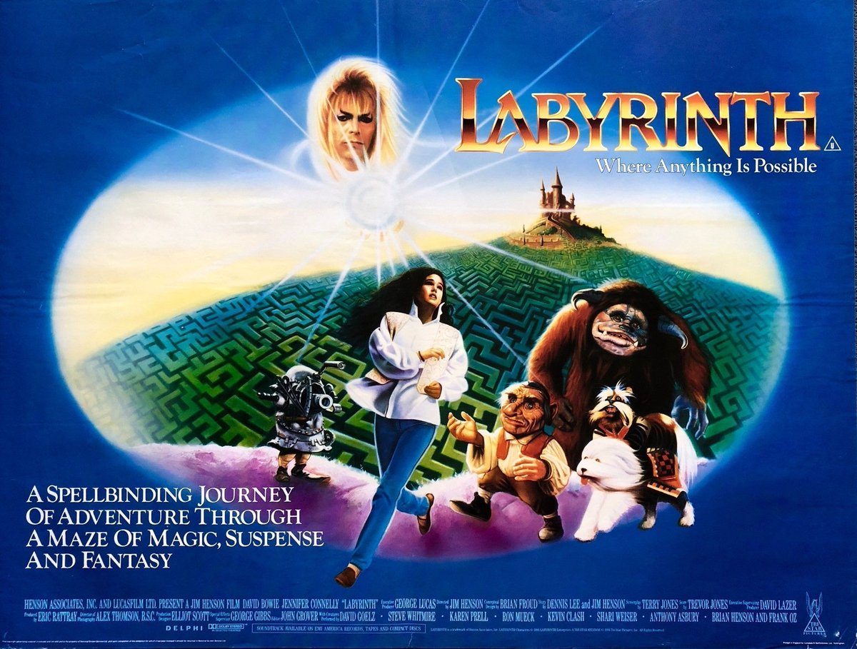 LABYRINTH (1986) screens in 35mm this Saturday & Sunday, April 27th & 28th, at 2:00pm. Tickets: buff.ly/3xXcQDx