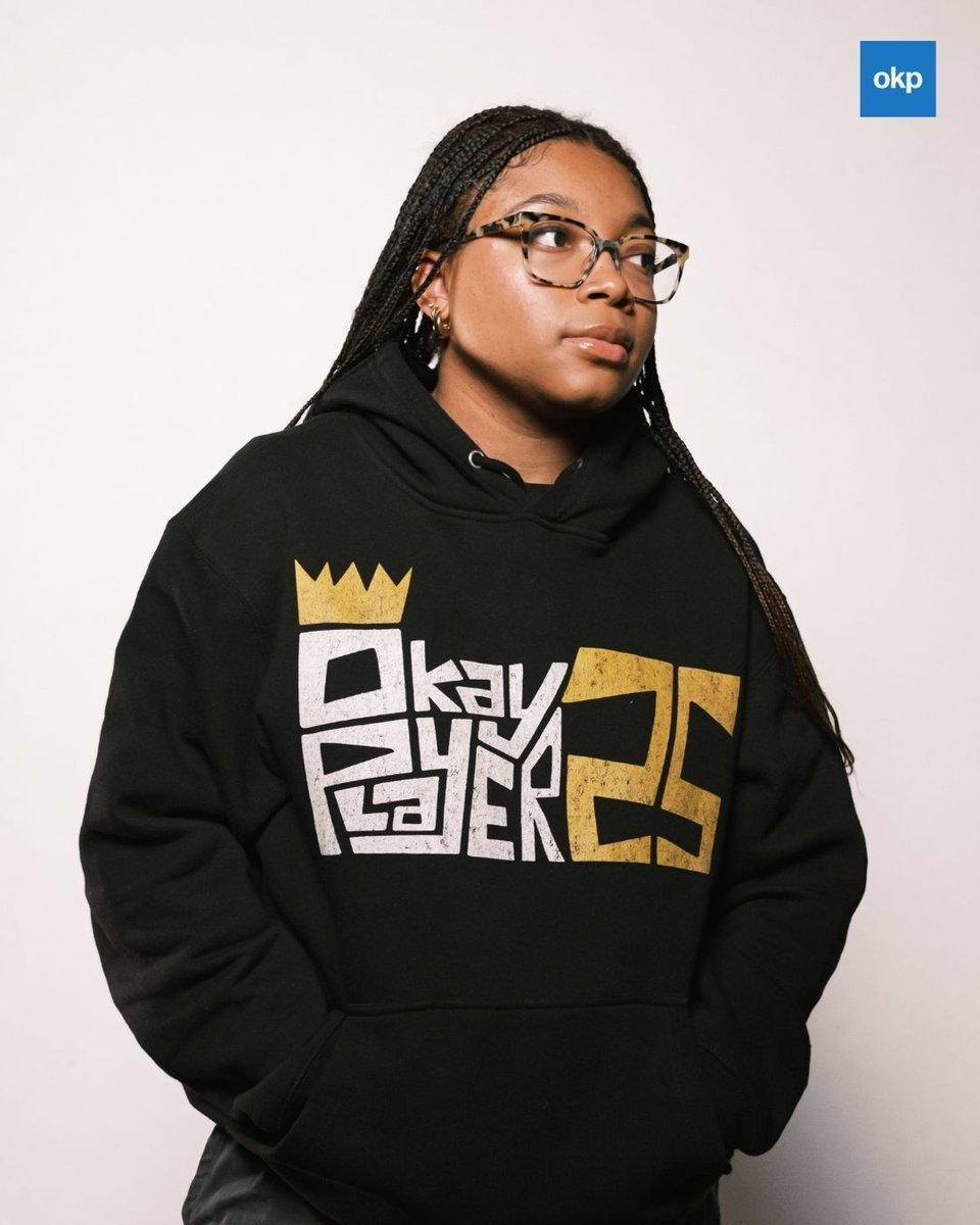 Celebrating 25 years of keeping it Okayplayer! #OKP25 Commemorating a quarter century in the game. We strive to uplift real artists, talented musicians & fearless shapers and drivers of culture. Check the merch and wear yours with pride 😤 bit.ly/3UaJfmL