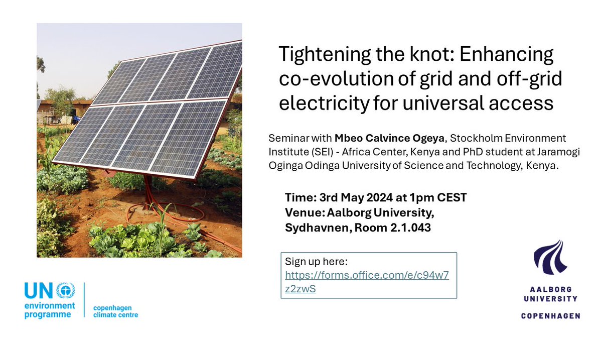 Margrethe Holm Andersen (@holm_ander) on Twitter photo Join us for this seminar co-organised with <a href="/UNEPCCC/">UNEP Copenhagen Climate Centre</a> and the Department of Sustainability and Planning, Aalborg University in Copenhagen on May 3, 2024! Sign up here: lnkd.in/dX6eAVkG for online or physical participation. Program will follow here:
lnkd.in/dHXZBRR8 Join us for this seminar co-organised with <a href="/UNEPCCC/">UNEP Copenhagen Climate Centre</a> and the Department of Sustainability and Planning, Aalborg University in Copenhagen on May 3, 2024! Sign up here: lnkd.in/dX6eAVkG for online or physical participation. Program will follow here:
lnkd.in/dHXZBRR8