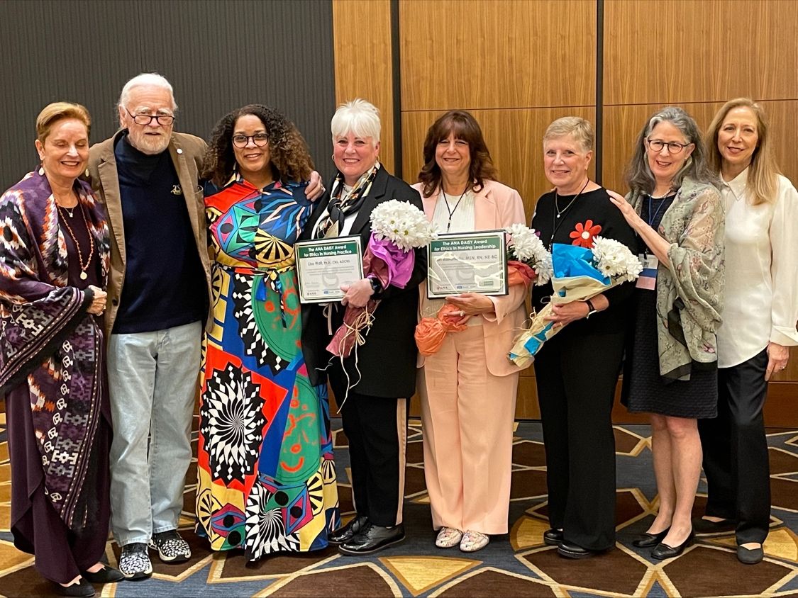 We are thrilled to share the news that Lisa Wall, PhD, RN, CNS, AOCNS®, and Lori Raffaniello, MSN, RN, NE-BC, have been awarded the inaugural ANA DAISY Awards for Ethics in Nursing Practice and Leadership! Join us in congratulating Lisa and Lori! dcu001bswmooj.cloudfront.net/s3fs-public/20…