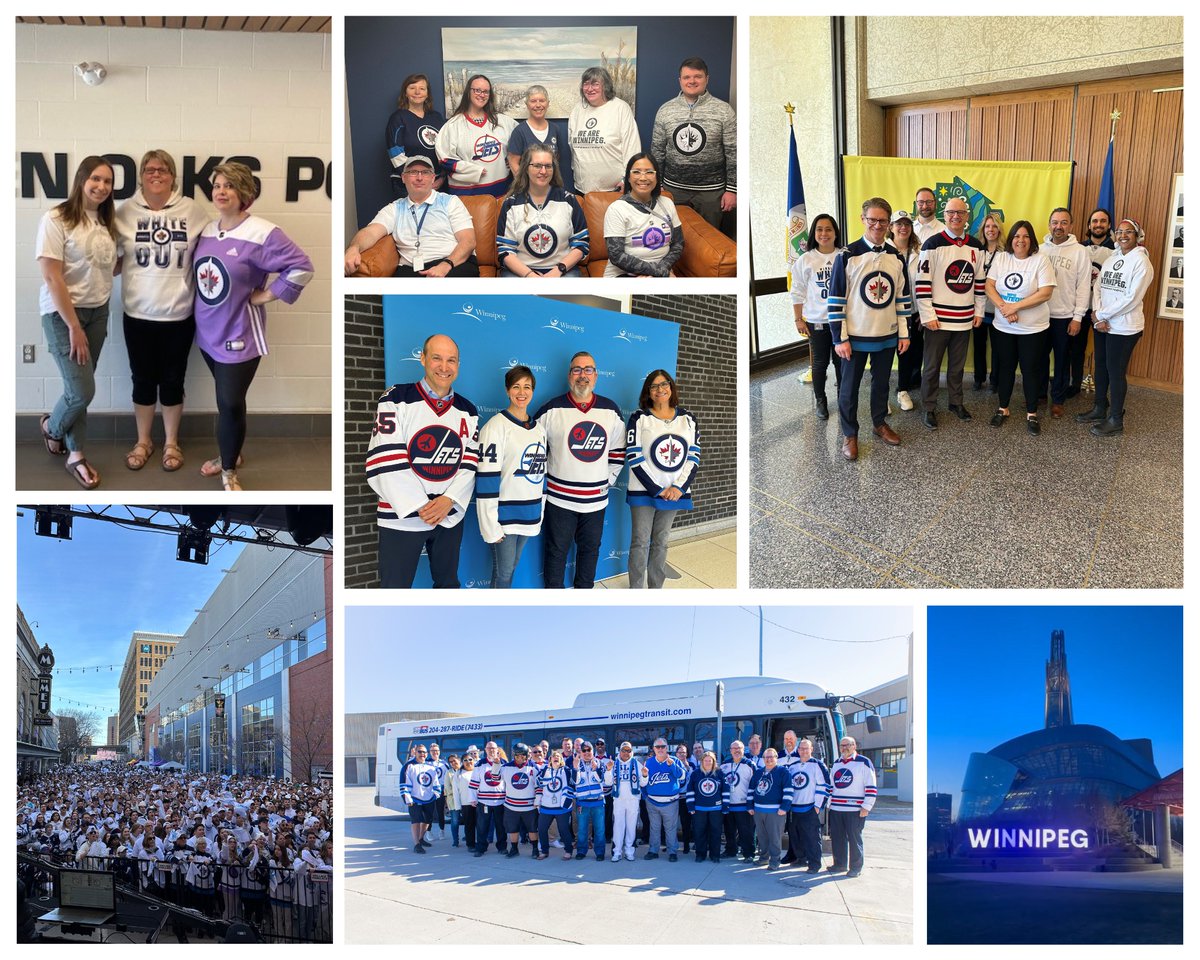 The #Winnipeg Whiteout is sweeping the city! We’re proud to cheer on the @NHLJets as they go into Game 2 of their playoff run! #GoJetsGo #WpgWhiteout