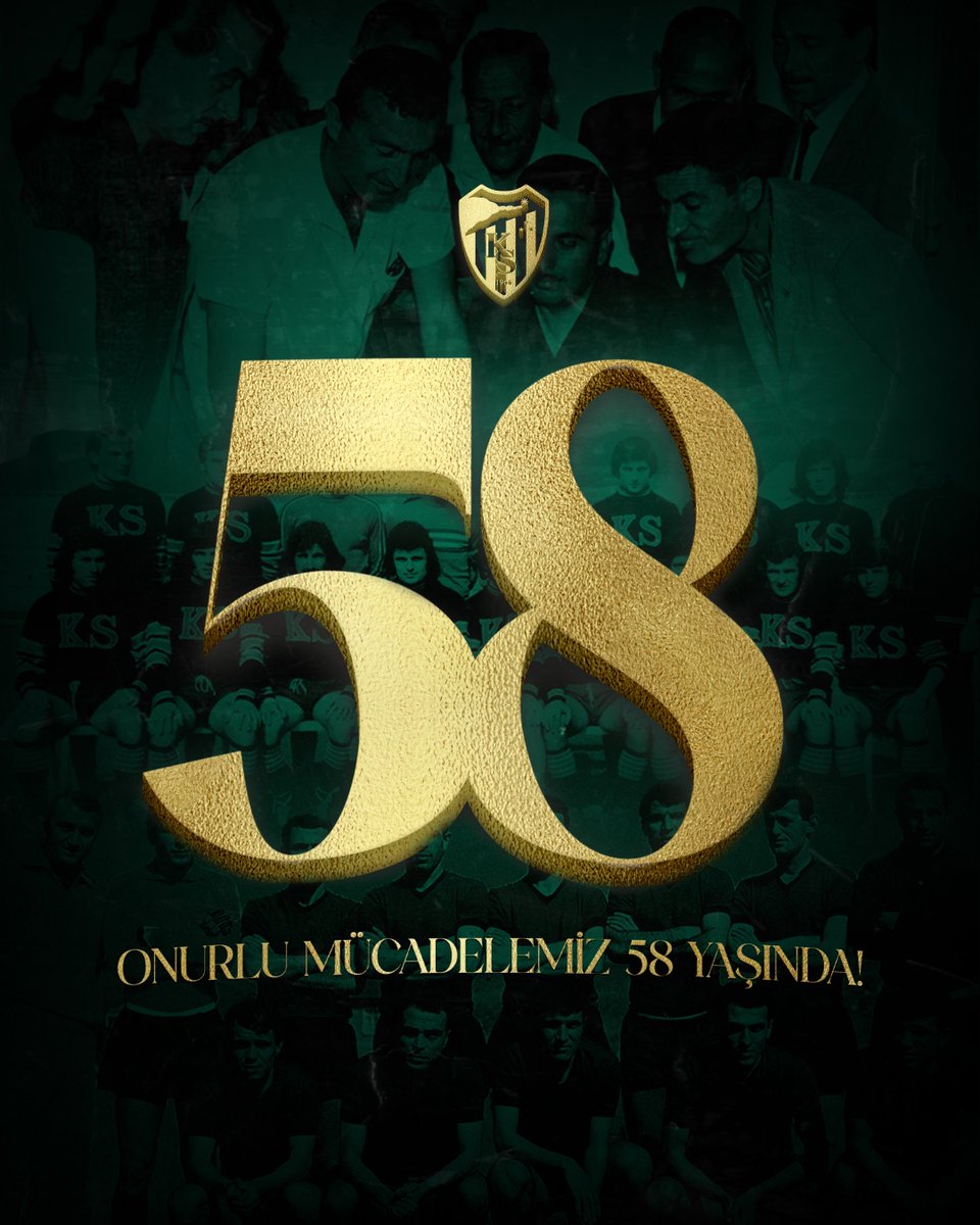 ONURLU MÜCADELEMİZ 58 YAŞINDA! 💚🖤