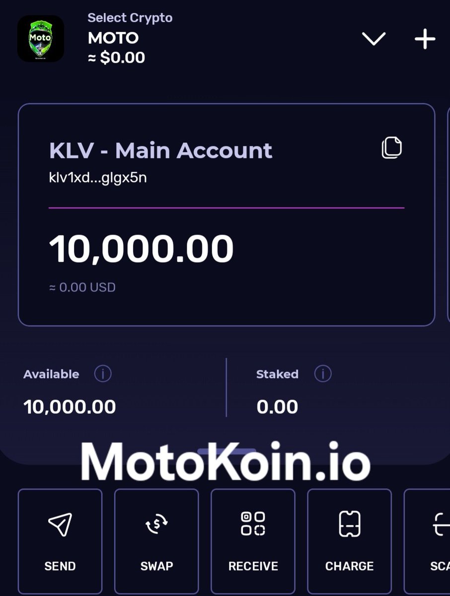 Sending 10 $MOTO to random #MOTO #KDA (Klever Digital Assets) addresses. 
 📏Rules:
1️⃣ Paste your address in comments and also in Telegram 🪂 
2️⃣ Join t.me/MotoKoinio
3️⃣ RT + Follow <a href="/MotoKoin/">MotoKoin</a> <a href="/TheMotoKing1/">The Moto King</a>
#MotoKoin #MOTO $MOTO
🔥🔥Ends in 24 Hours🔥🔥